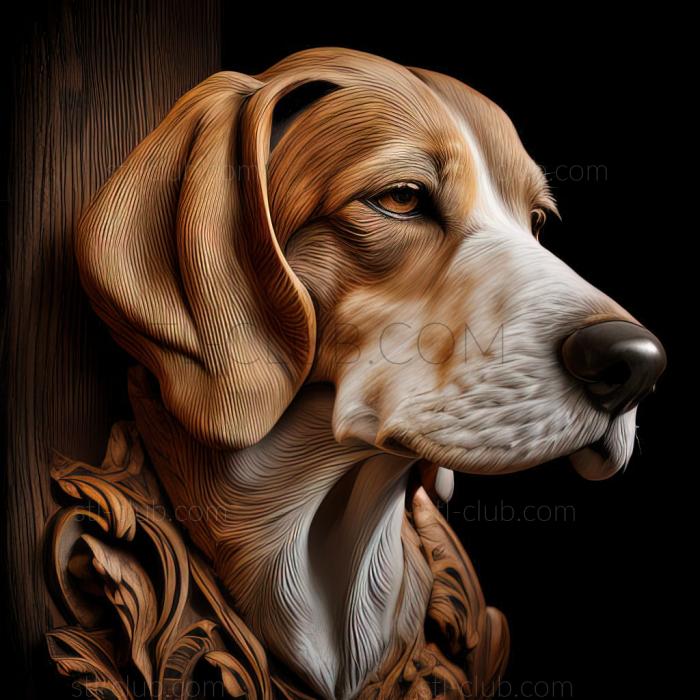 st American Foxhound dog